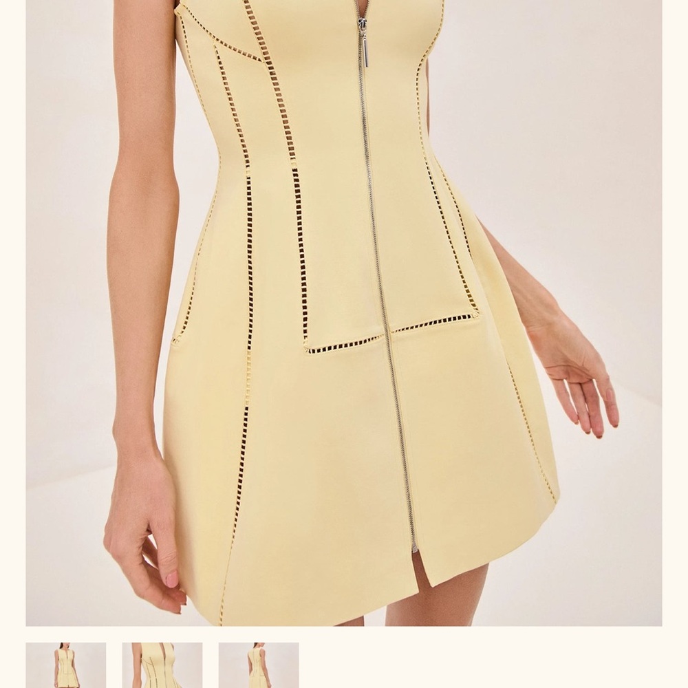 Alexis Light Yellow Mini Dress